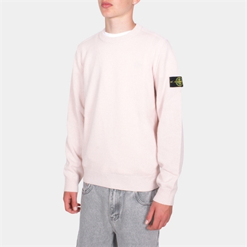 Stone Island Jr. Sweater Knit Crewneck Pink